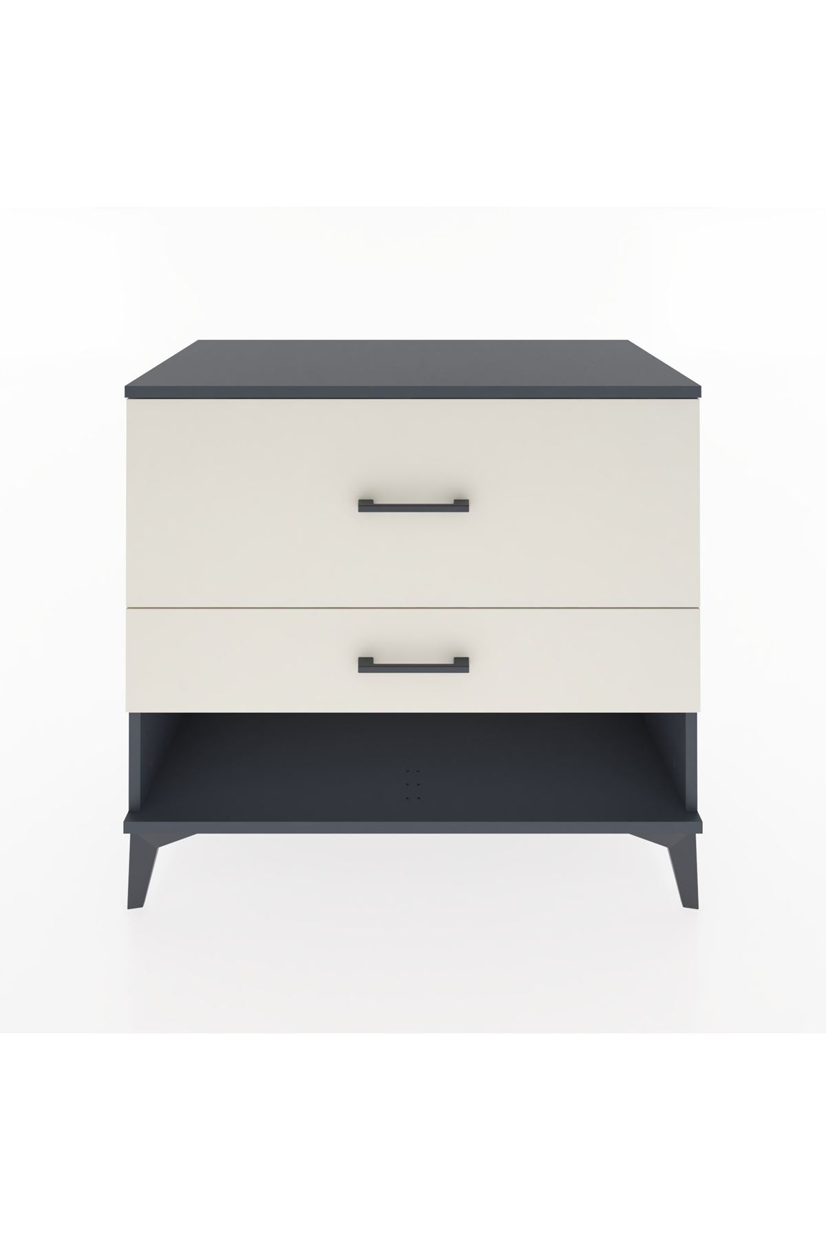 Hyperion Şifonyer 2 Çekmeceli 88x44x80 Antrasit-Aytaşı