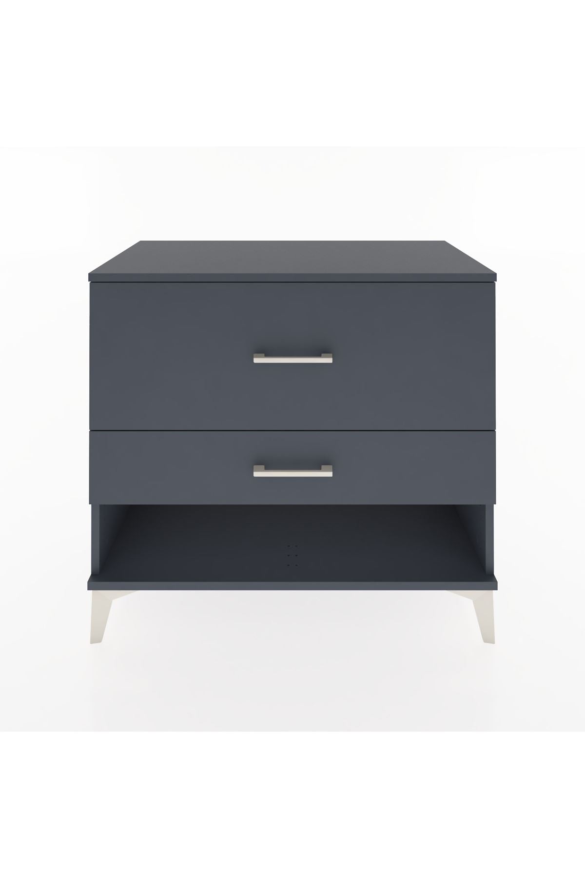 Hyperion Şifonyer 2 Çekmeceli 88x44x80 Antrasit-Antrasit