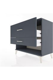 Hyperion Şifonyer 2 Çekmeceli 88x44x80 Antrasit-Antrasit