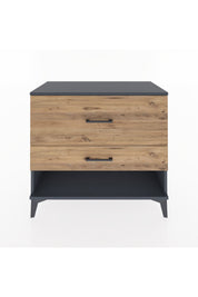 Hyperion Şifonyer 2 Çekmeceli 88x44x80 Antrasit-Çam