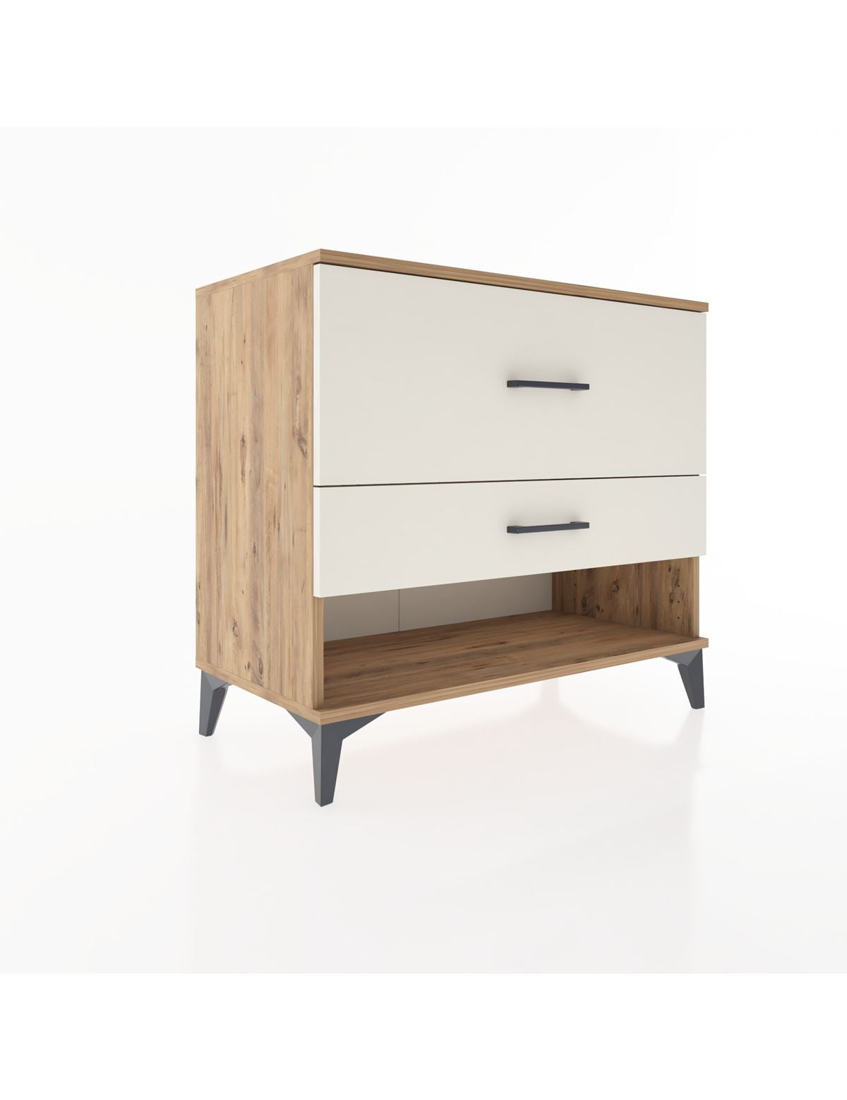 Hyperion Şifonyer 2 Çekmeceli 88x44x80 Çam-Aytaşı