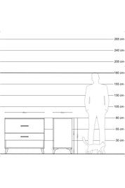 Hyperion Şifonyer 2 Çekmeceli 88x44x80 Çam-Aytaşı