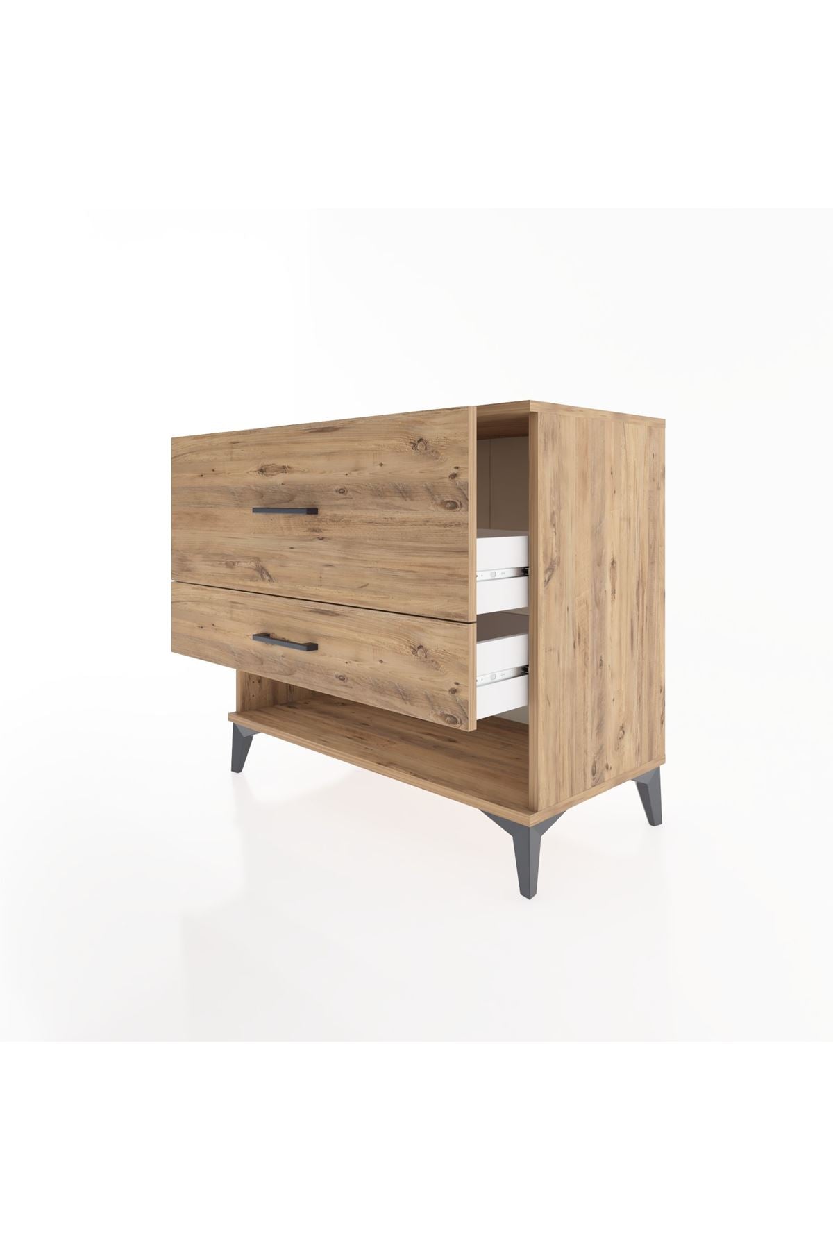 Hyperion Şifonyer 2 Çekmeceli 88x44x80 Çam-Çam