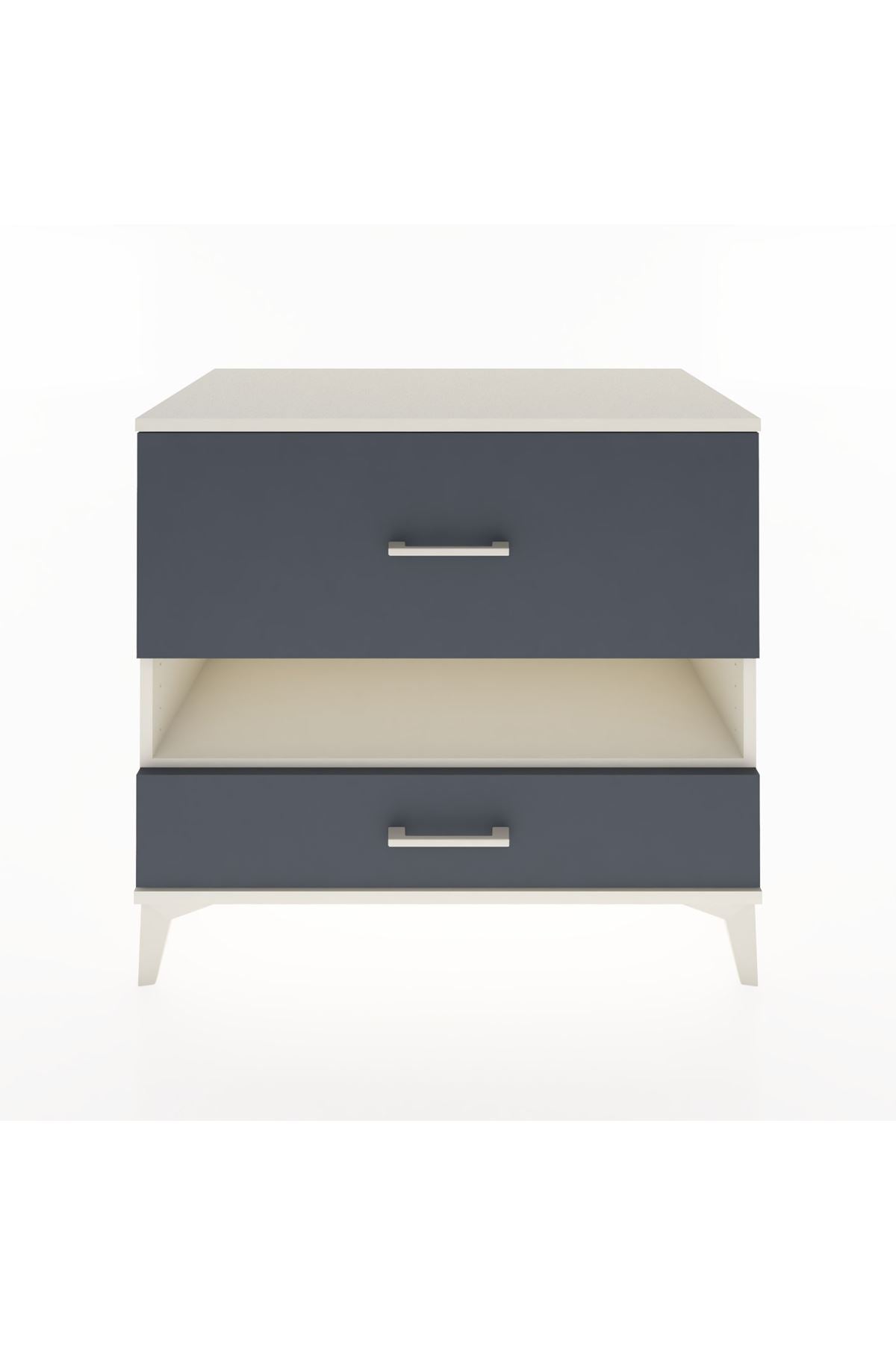 Hyperion Şifonyer Tek Raflı 2 Çekmeceli 88x44x80 Aytaşı-Antrasit