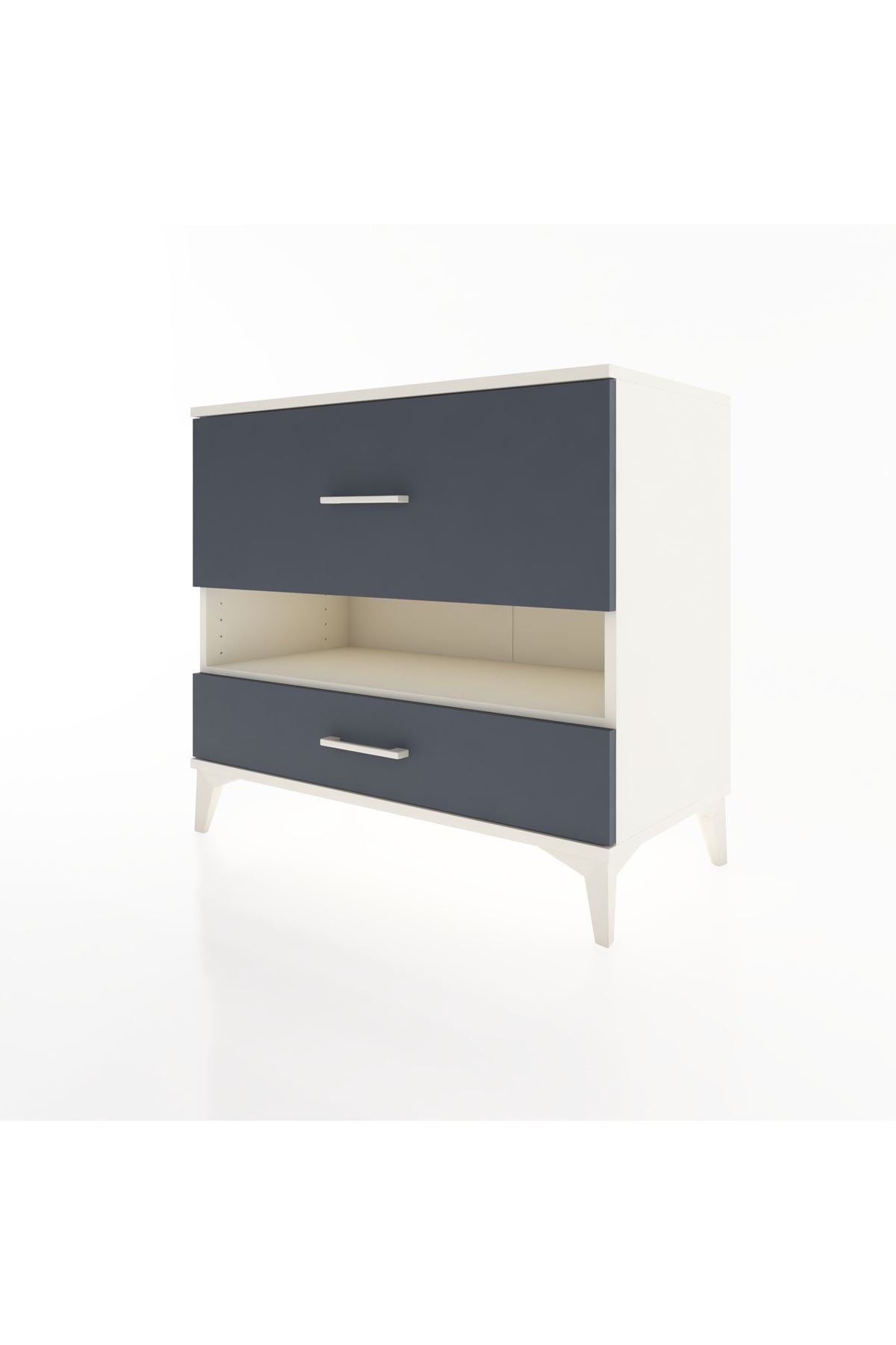 Hyperion Şifonyer Tek Raflı 2 Çekmeceli 88x44x80 Aytaşı-Antrasit