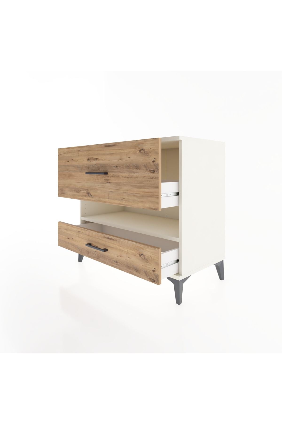 Hyperion Şifonyer Tek Raflı 2 Çekmeceli 88x44x80 Aytaşı-Çam