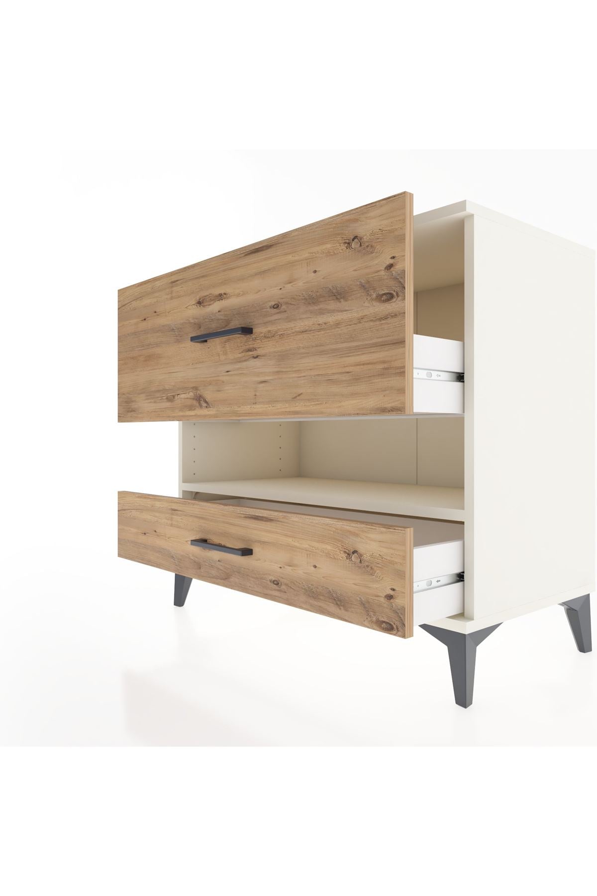 Hyperion Şifonyer Tek Raflı 2 Çekmeceli 88x44x80 Aytaşı-Çam