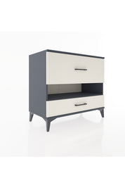 Hyperion Şifonyer Tek Raflı 2 Çekmeceli 88x44x80 Antrasit-Aytaşı