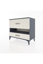 Hyperion Şifonyer Tek Raflı 2 Çekmeceli 88x44x80 Antrasit-Aytaşı