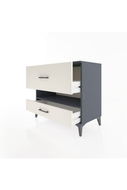 Hyperion Şifonyer Tek Raflı 2 Çekmeceli 88x44x80 Antrasit-Aytaşı