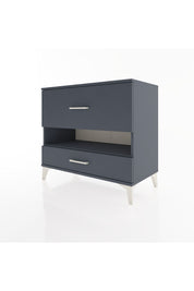 Hyperion Şifonyer Tek Raflı 2 Çekmeceli 88x44x80 Antrasit-Antrasit