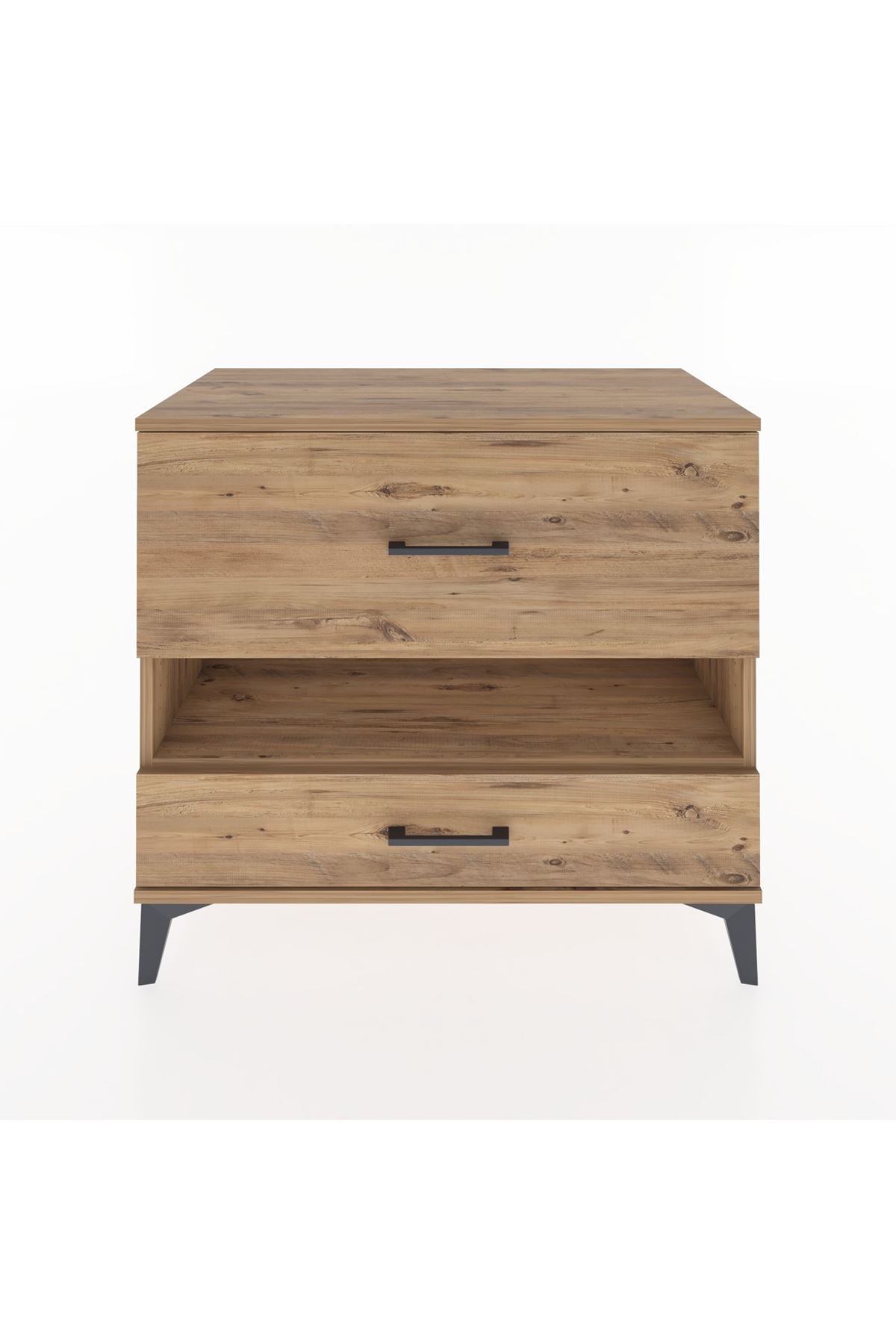 Hyperion Şifonyer Tek Raflı 2 Çekmeceli 88x44x80 Çam-Çam