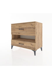 Hyperion Şifonyer Tek Raflı 2 Çekmeceli 88x44x80 Çam-Çam