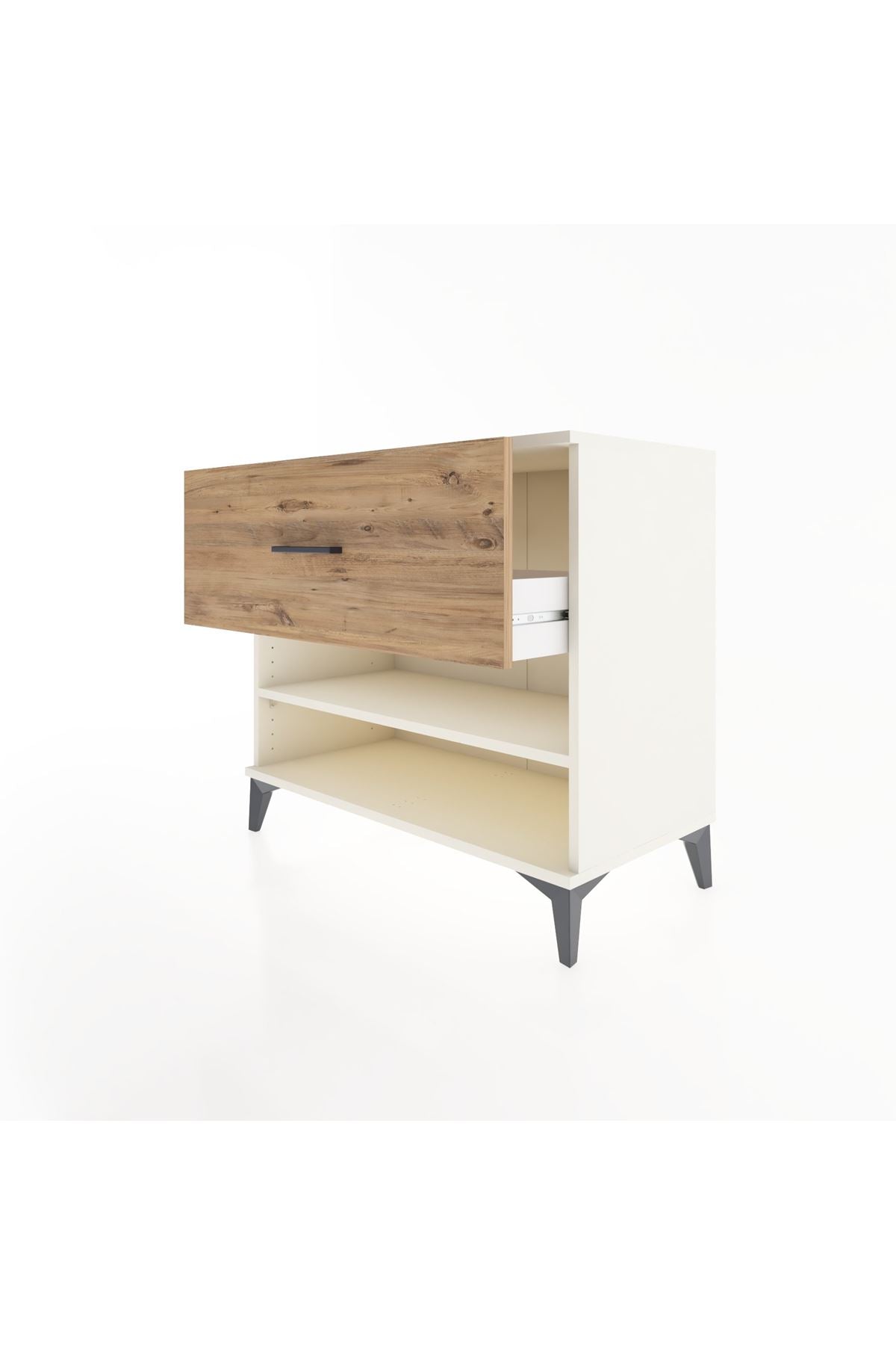 Hyperion Şifonyer Tek Raflı Tek Çekmeceli 88x44x80 Aytaşı-Çam