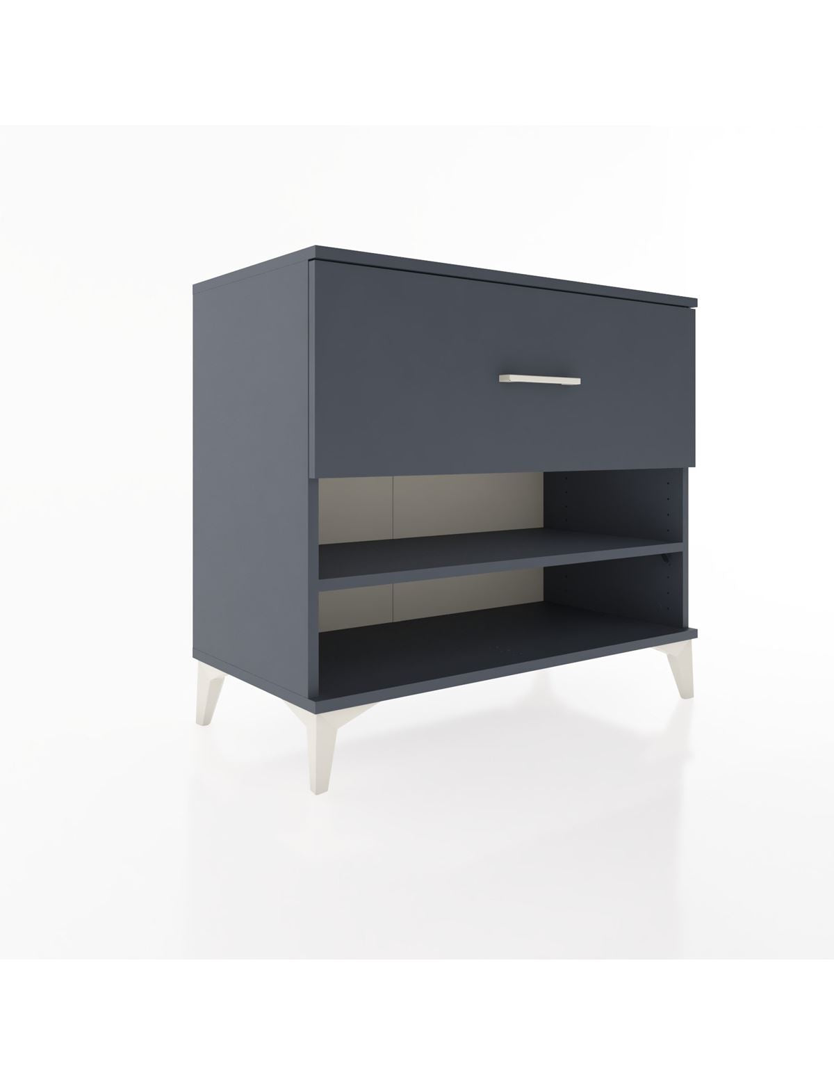 Hyperion Şifonyer Tek Raflı Tek Çekmeceli 88x44x80 Antrasit-Antrasit