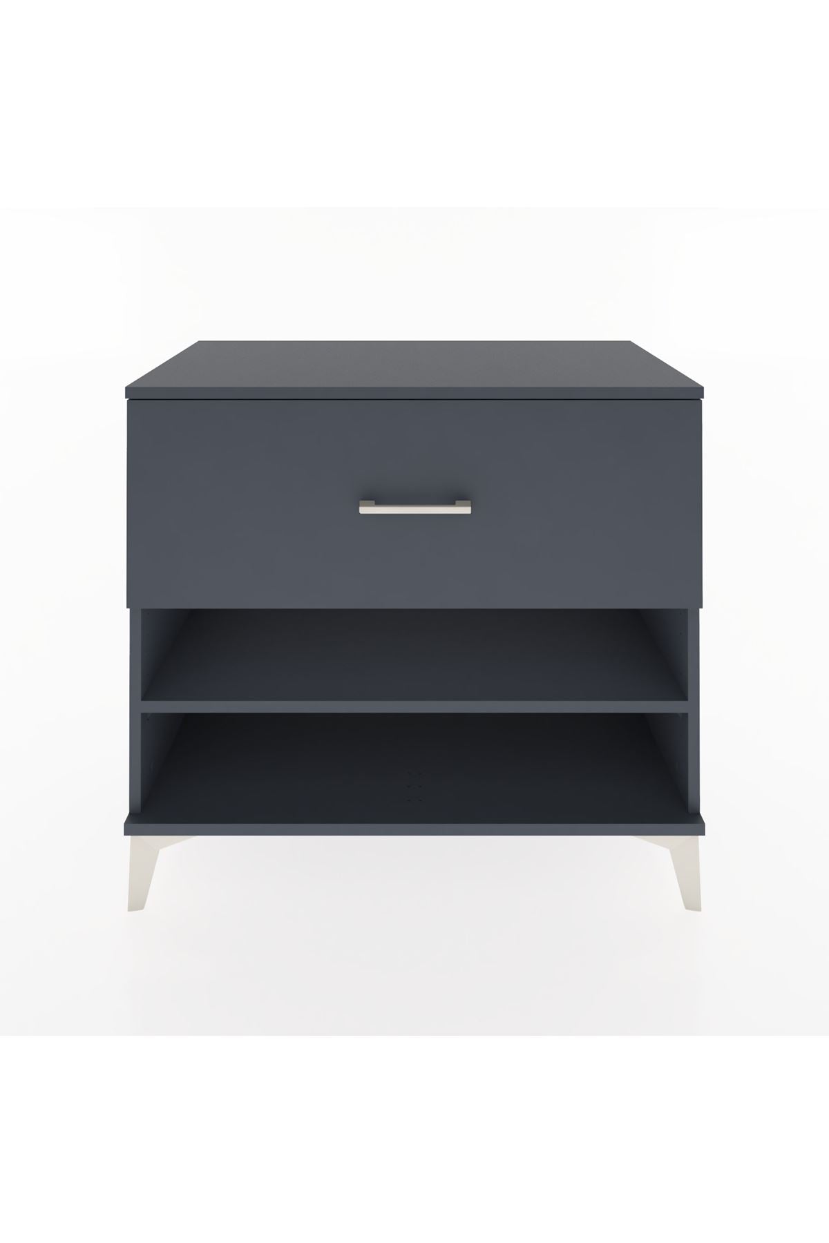 Hyperion Şifonyer Tek Raflı Tek Çekmeceli 88x44x80 Antrasit-Antrasit