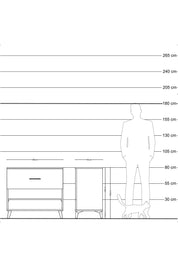 Hyperion Şifonyer Tek Raflı Tek Çekmeceli 88x44x80 Antrasit-Antrasit