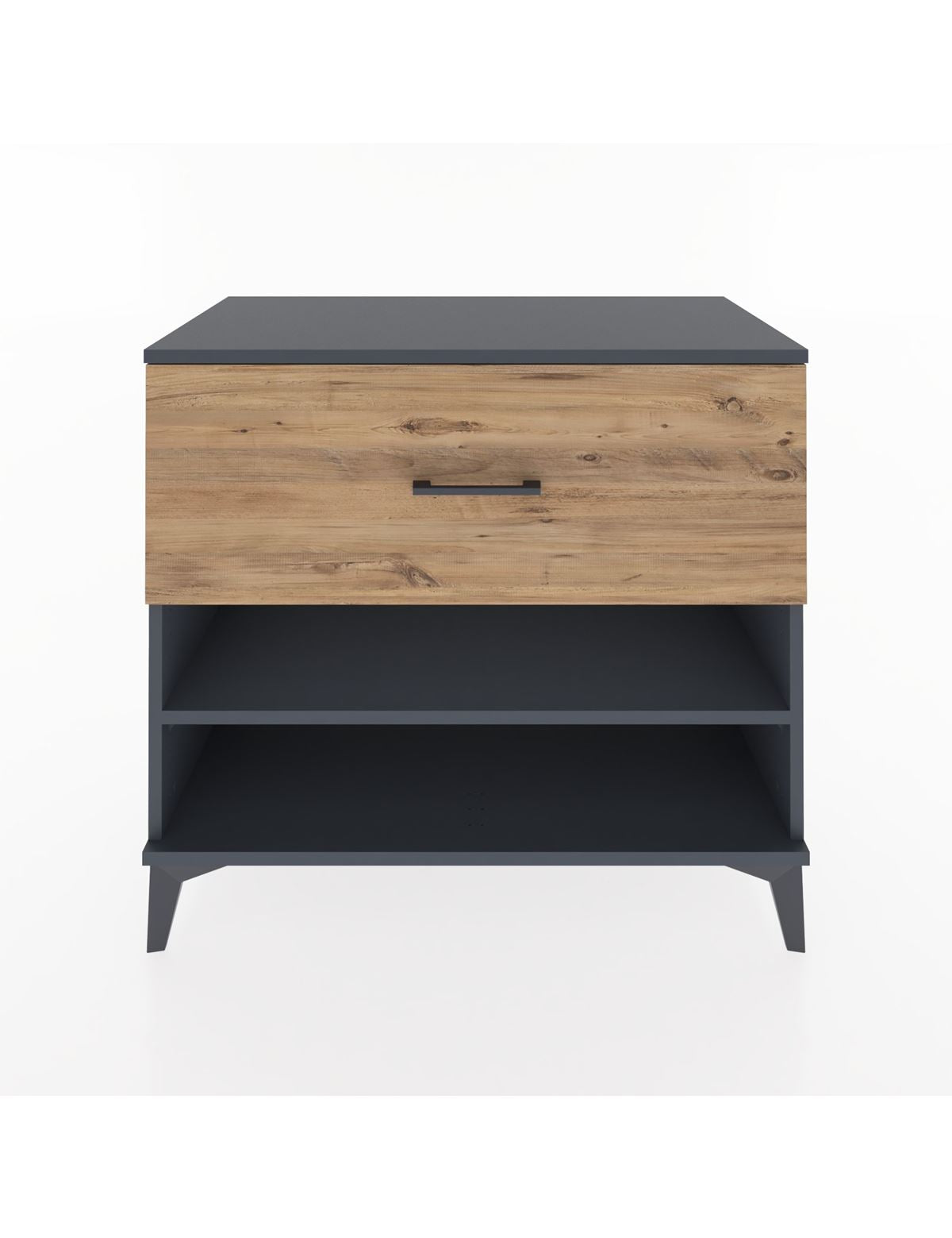 Hyperion Şifonyer Tek Raflı Tek Çekmeceli 88x44x80 Antrasit-Çam