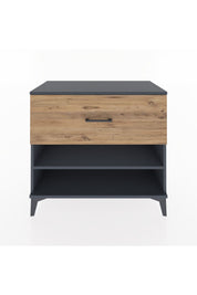 Hyperion Şifonyer Tek Raflı Tek Çekmeceli 88x44x80 Antrasit-Çam