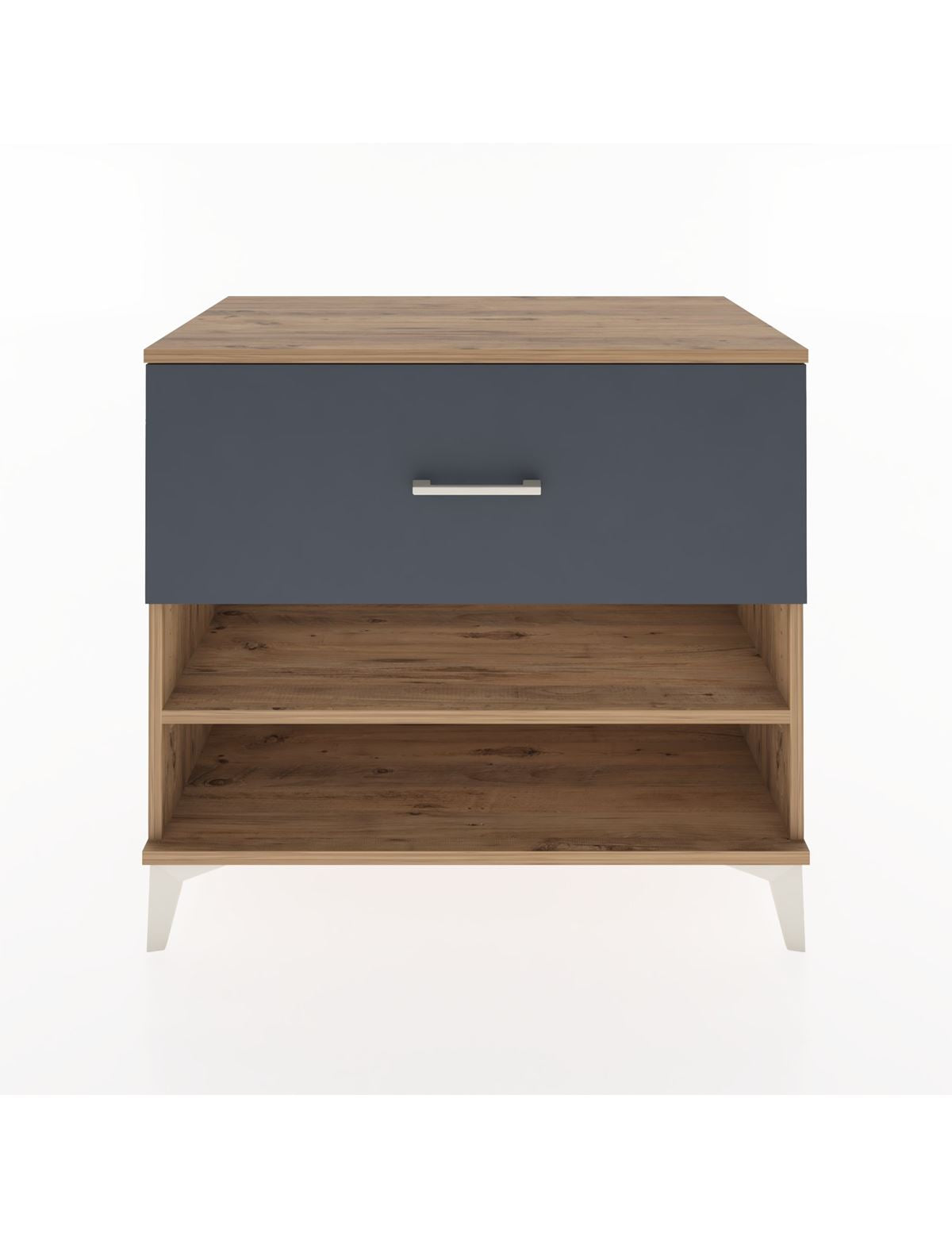 Hyperion Şifonyer Tek Raflı Tek Çekmeceli 88x44x80 Çam-Antrasit