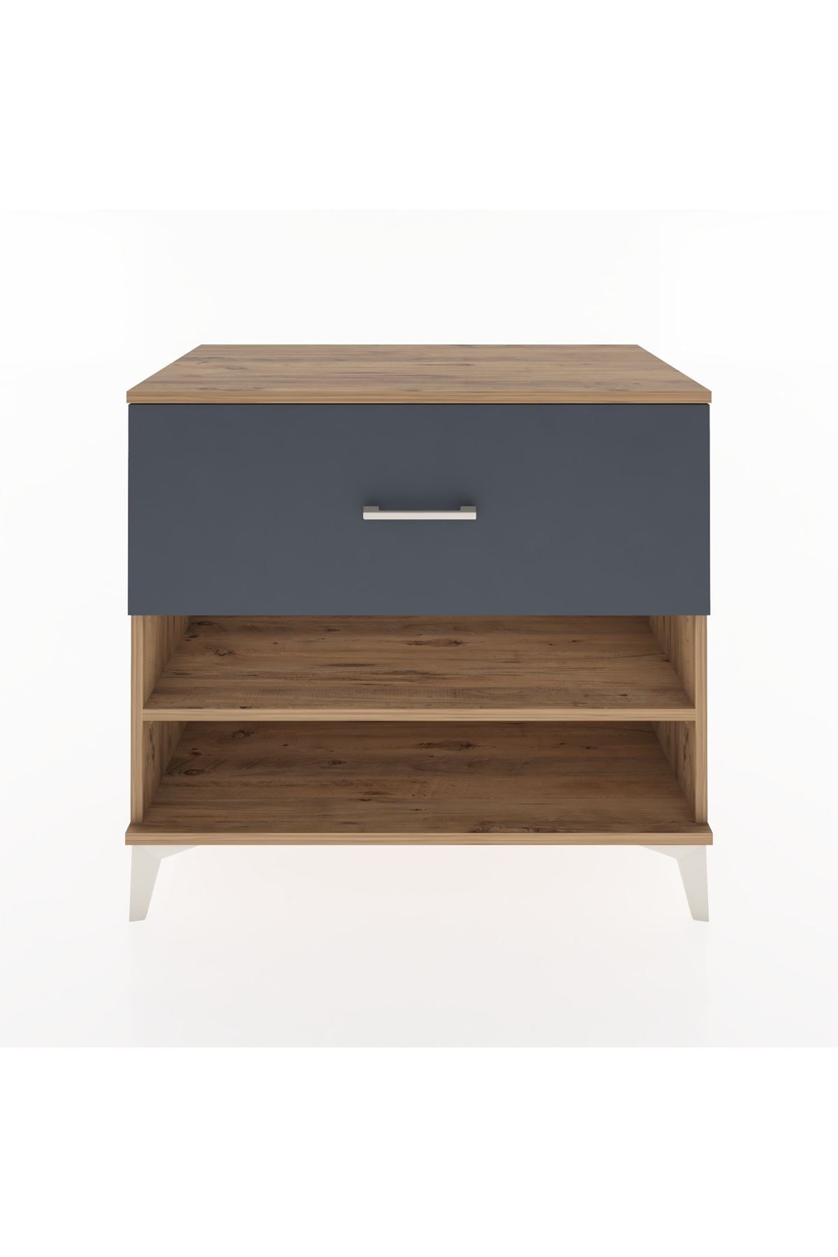 Hyperion Şifonyer Tek Raflı Tek Çekmeceli 88x44x80 Çam-Antrasit