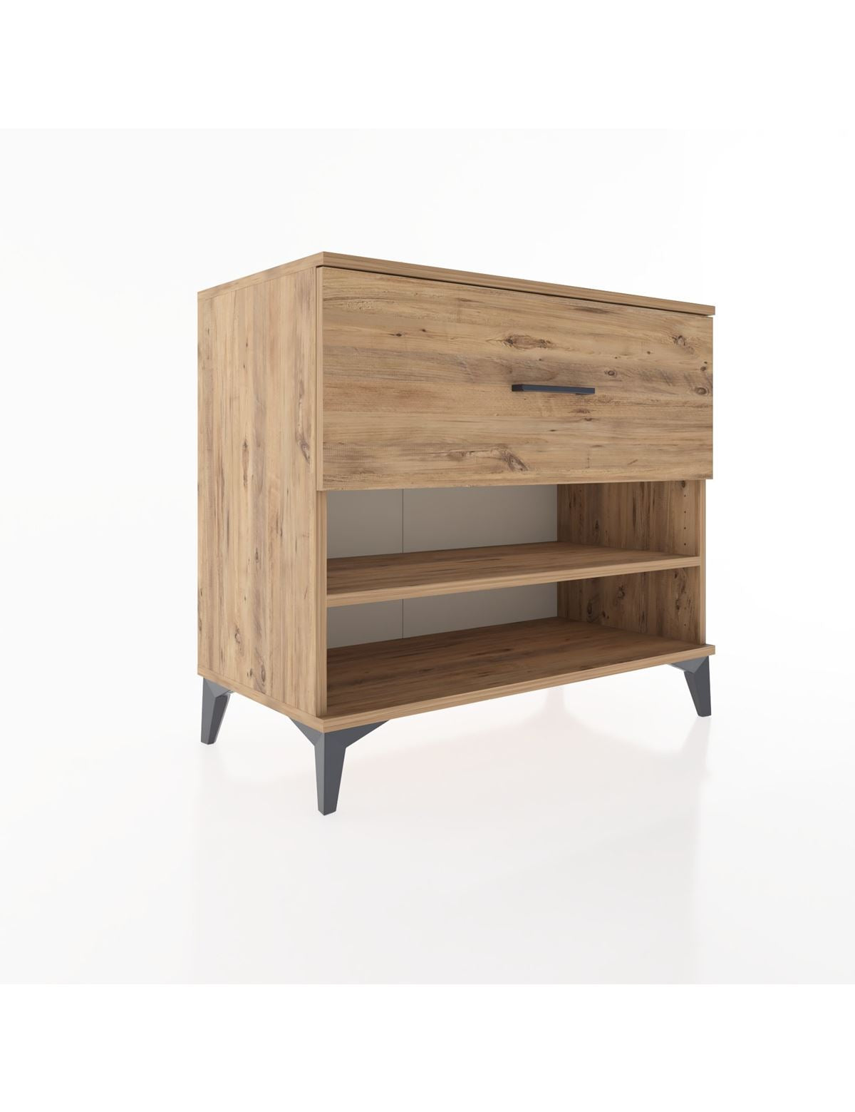 Hyperion Şifonyer Tek Raflı Tek Çekmeceli 88x44x80 Çam-Çam