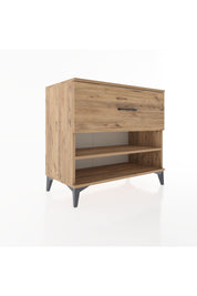 Hyperion Şifonyer Tek Raflı Tek Çekmeceli 88x44x80 Çam-Çam