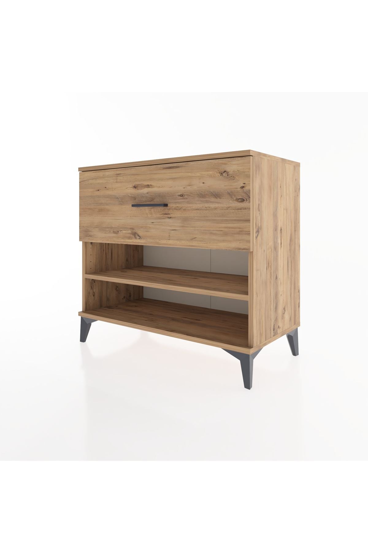 Hyperion Şifonyer Tek Raflı Tek Çekmeceli 88x44x80 Çam-Çam