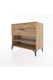 Hyperion Şifonyer Tek Raflı Tek Çekmeceli 88x44x80 Çam-Çam