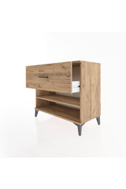 Hyperion Şifonyer Tek Raflı Tek Çekmeceli 88x44x80 Çam-Çam