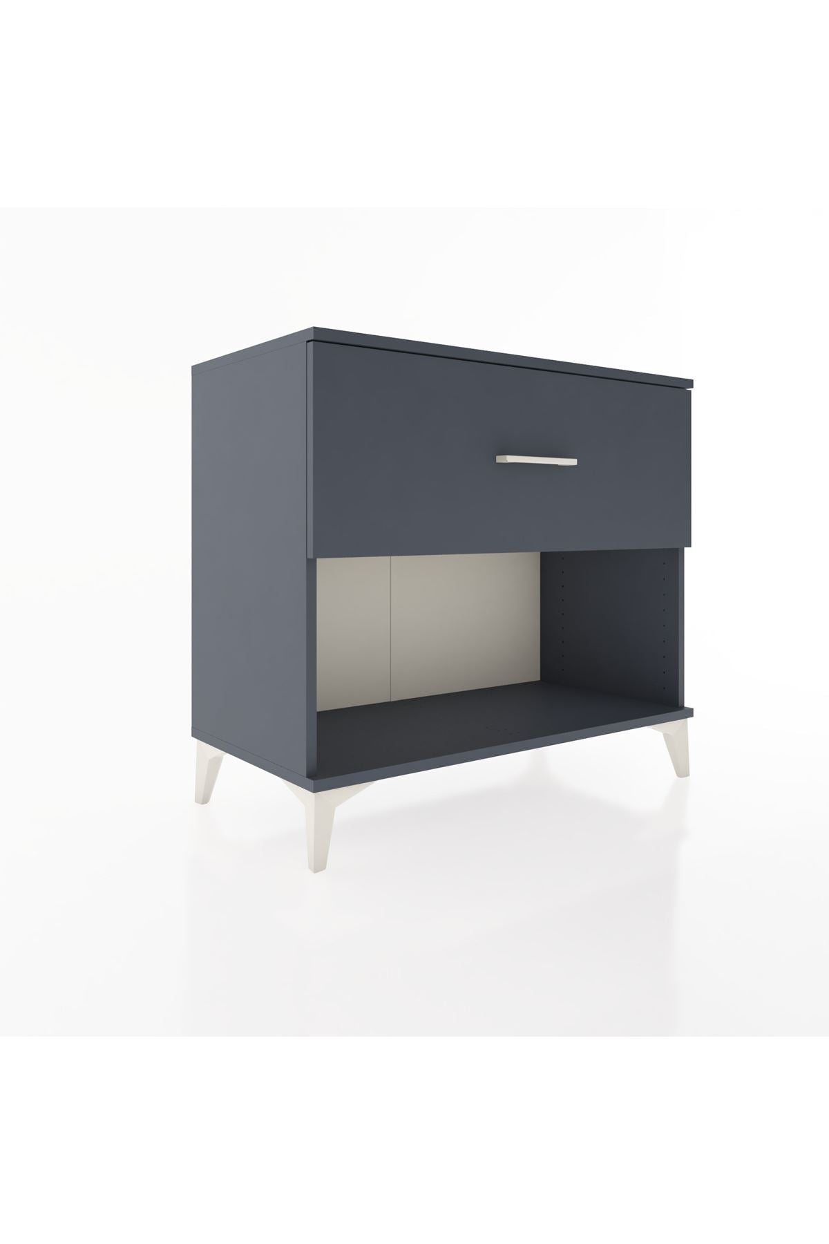 Hyperion Şifonyer Tek Çekmeceli 88x44x80 Antrasit-Antrasit