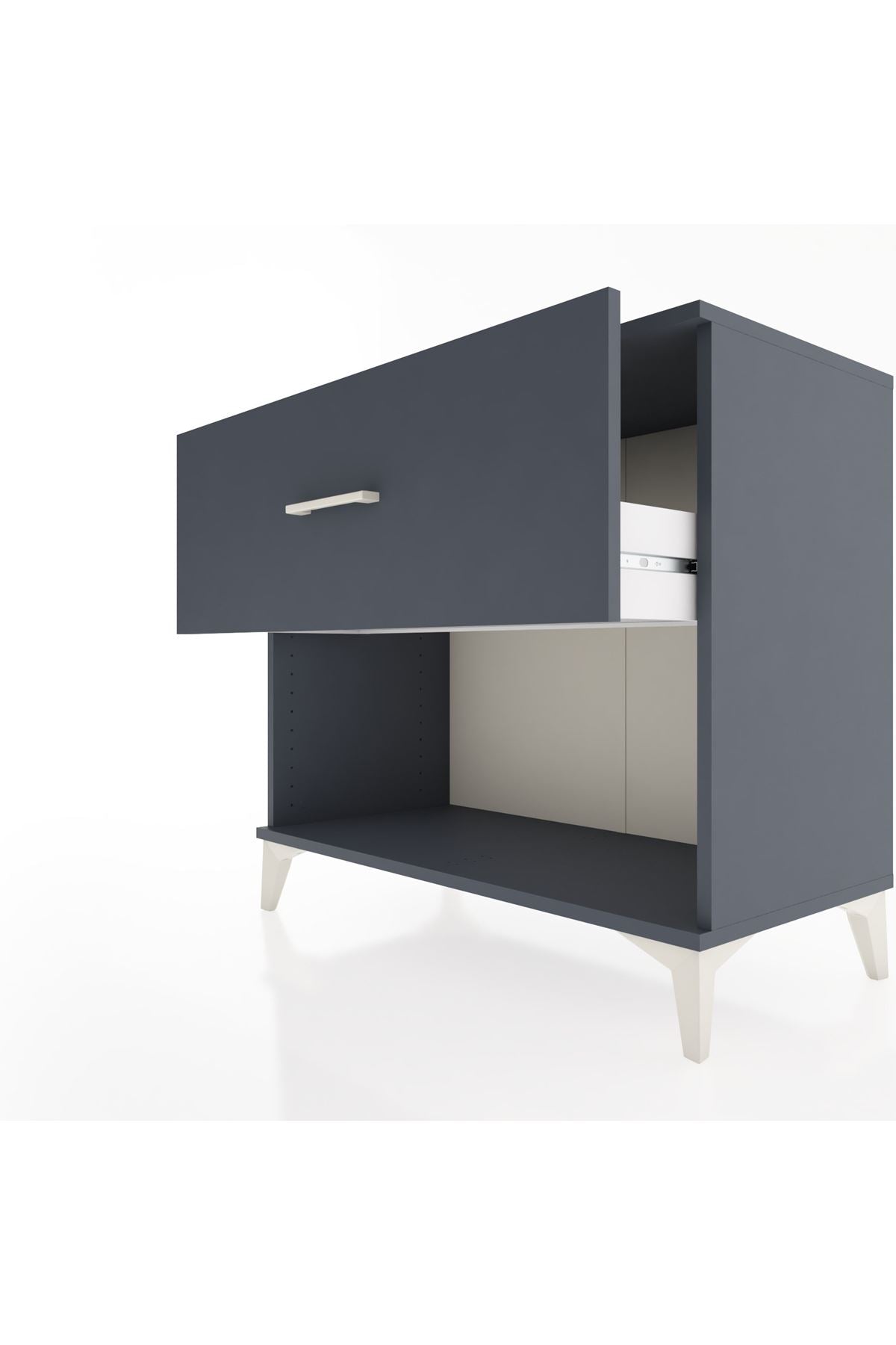 Hyperion Şifonyer Tek Çekmeceli 88x44x80 Antrasit-Antrasit