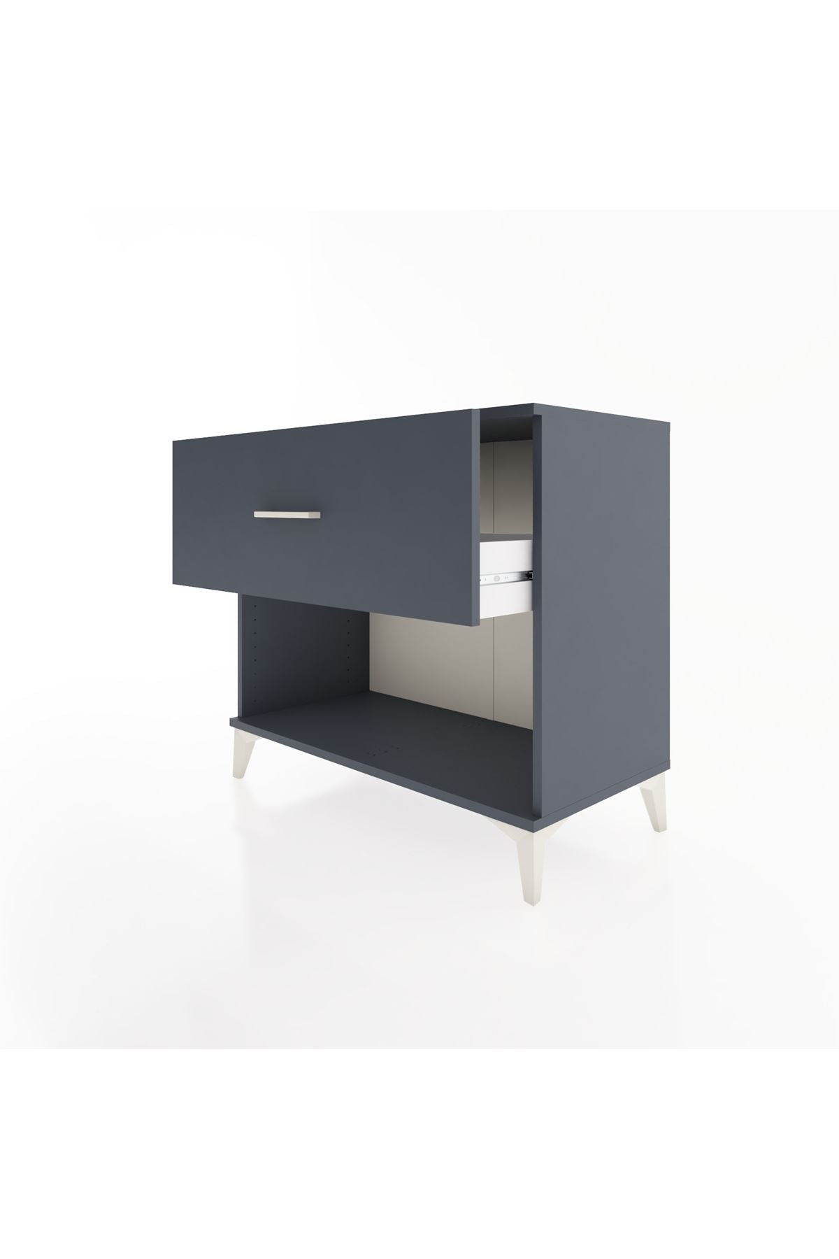 Hyperion Şifonyer Tek Çekmeceli 88x44x80 Antrasit-Antrasit