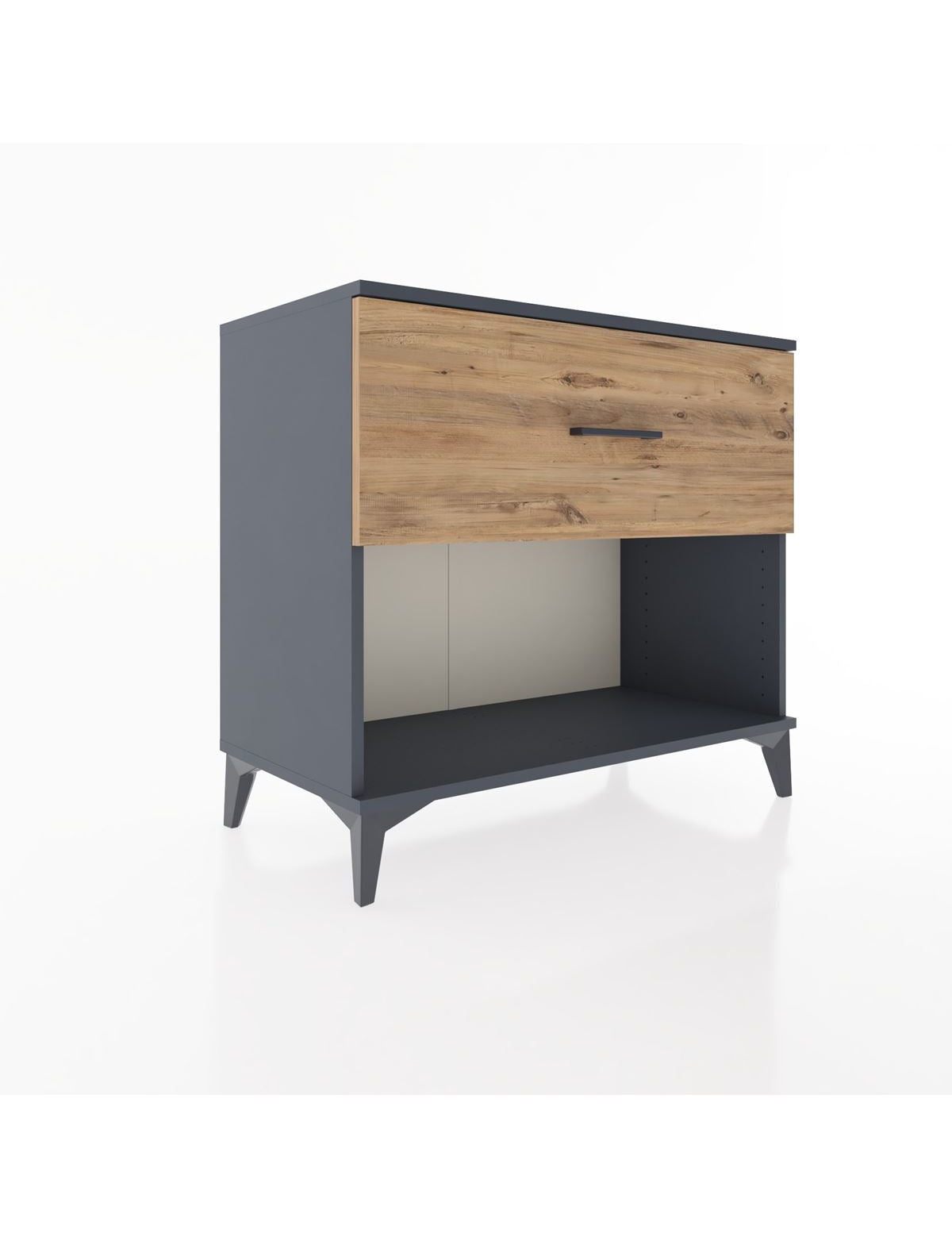 Hyperion Şifonyer Tek Çekmeceli 88x44x80 Antrasit-Çam