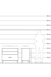 Hyperion Şifonyer 2 Raflı Tek Çekmeceli 88x44x80 Aytaşı-Antrasit