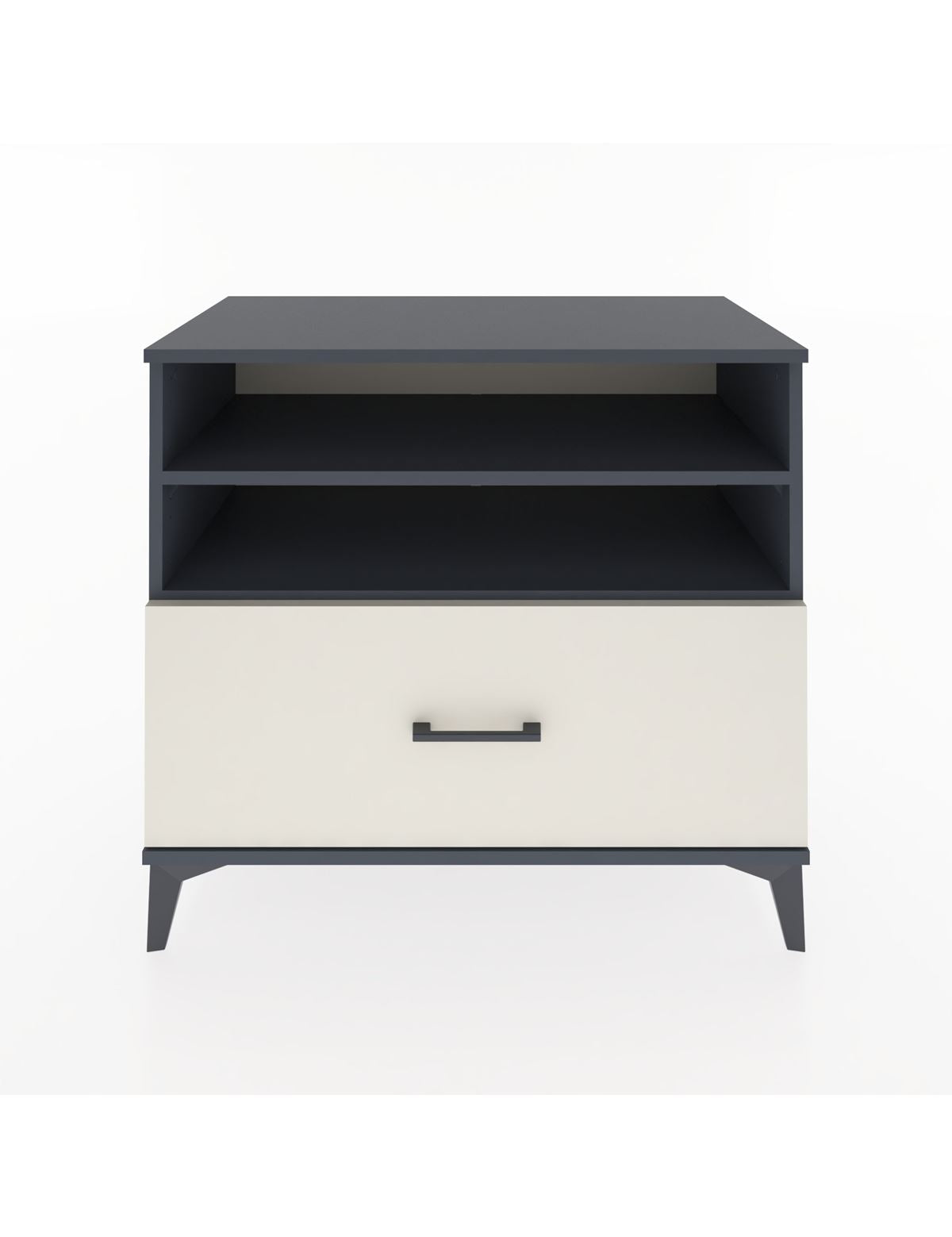 Hyperion Şifonyer 2 Raflı Tek Çekmeceli 88x44x80 Antrasit-Aytaşı