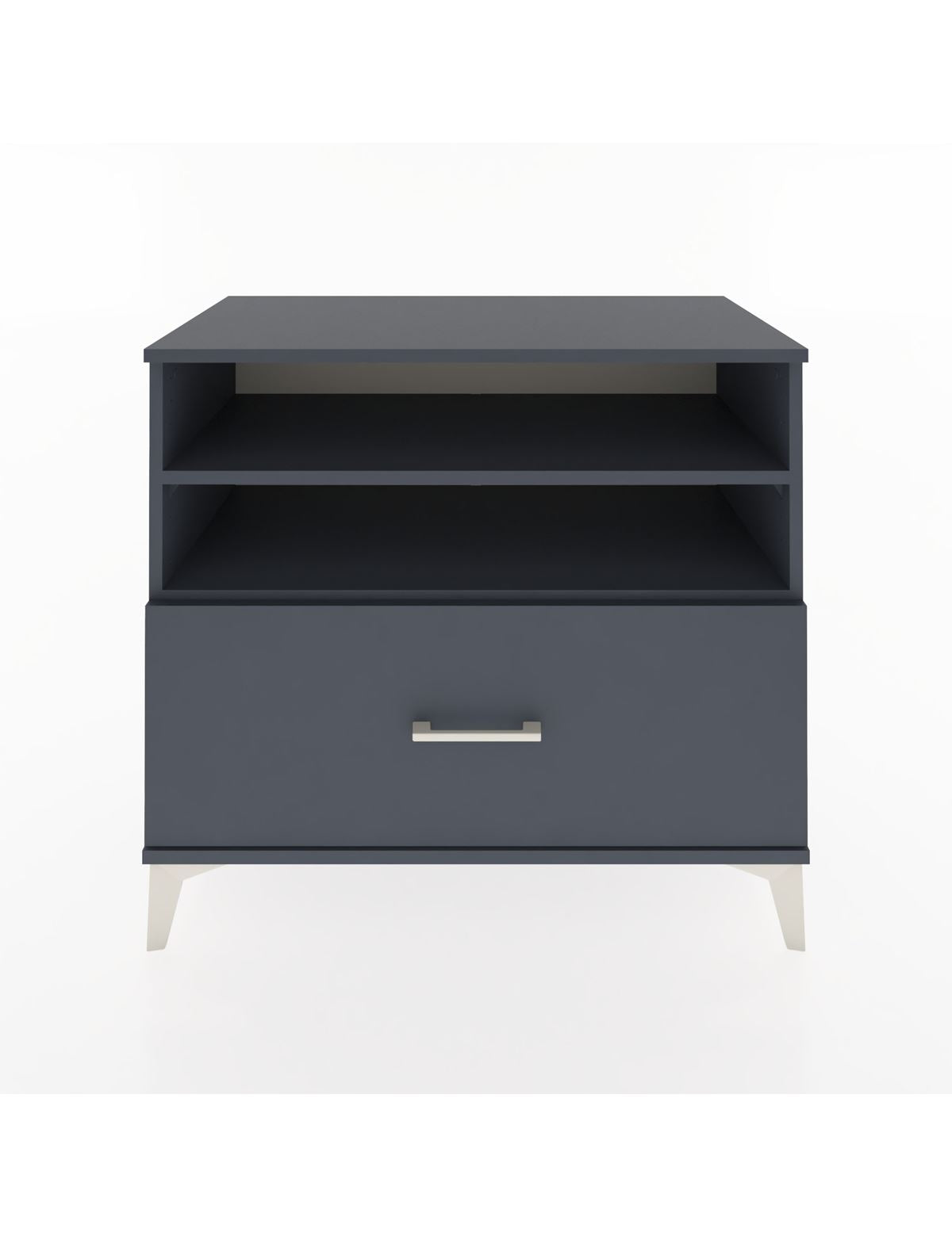 Hyperion Şifonyer 2 Raflı Tek Çekmeceli 88x44x80 Antrasit-Antrasit