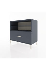 Hyperion Şifonyer 2 Raflı Tek Çekmeceli 88x44x80 Antrasit-Antrasit