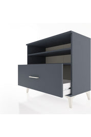 Hyperion Şifonyer 2 Raflı Tek Çekmeceli 88x44x80 Antrasit-Antrasit