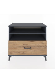 Hyperion Şifonyer 2 Raflı Tek Çekmeceli 88x44x80 Antrasit-Çam