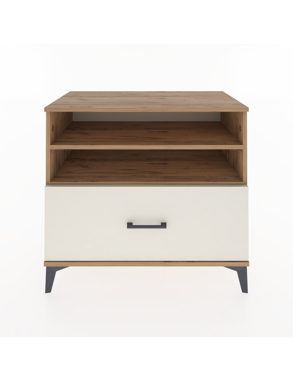 Hyperion Şifonyer 2 Raflı Tek Çekmeceli 88x44x80 Çam-Aytaşı