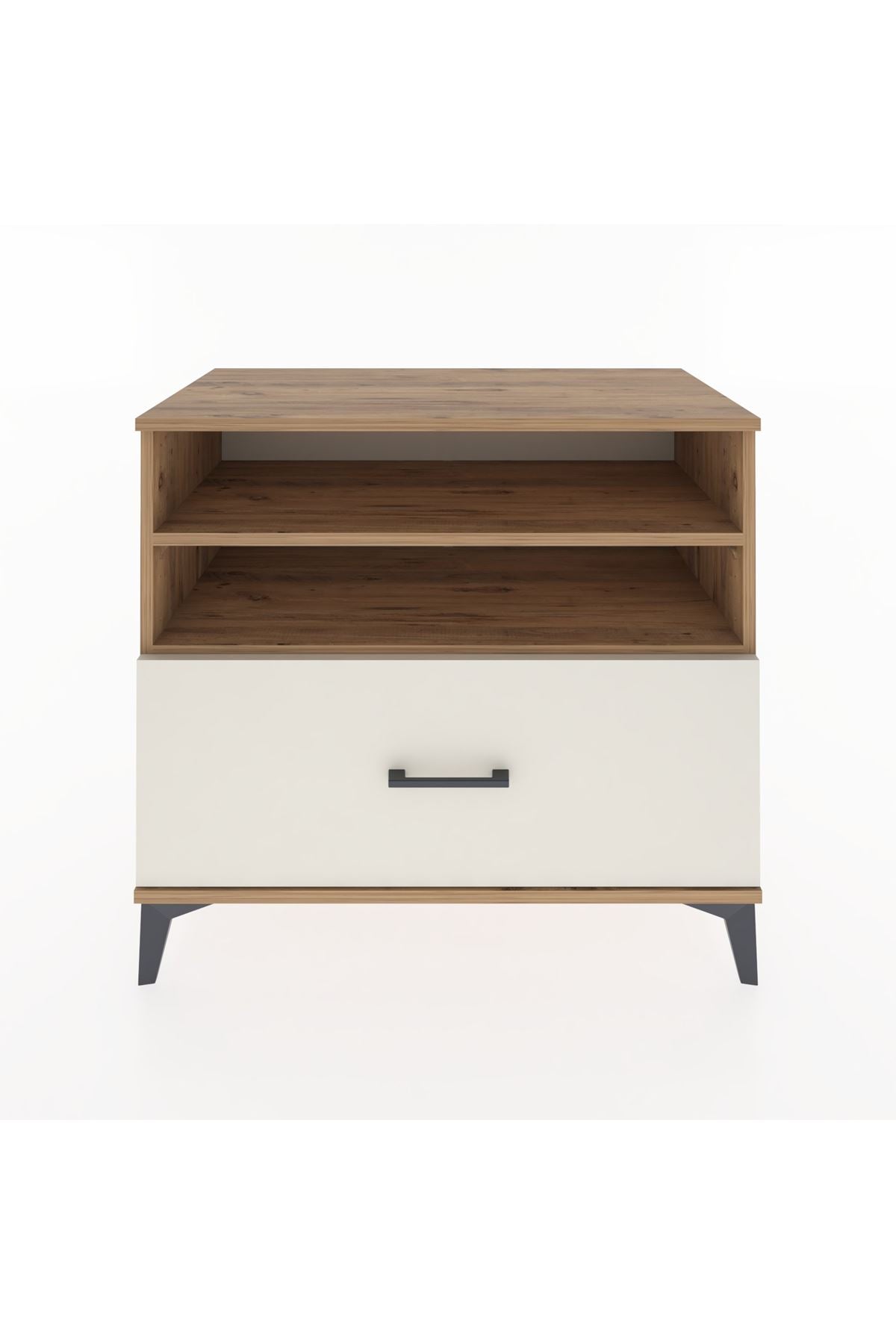 Hyperion Şifonyer 2 Raflı Tek Çekmeceli 88x44x80 Çam-Aytaşı