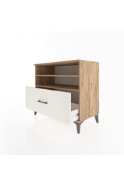 Hyperion Şifonyer 2 Raflı Tek Çekmeceli 88x44x80 Çam-Aytaşı