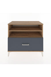 Hyperion Şifonyer 2 Raflı Tek Çekmeceli 88x44x80 Çam-Antrasit