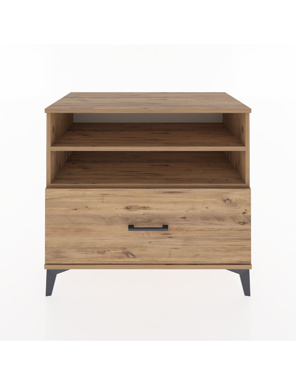 Hyperion Şifonyer 2 Raflı Tek Çekmeceli 88x44x80 Çam-Çam