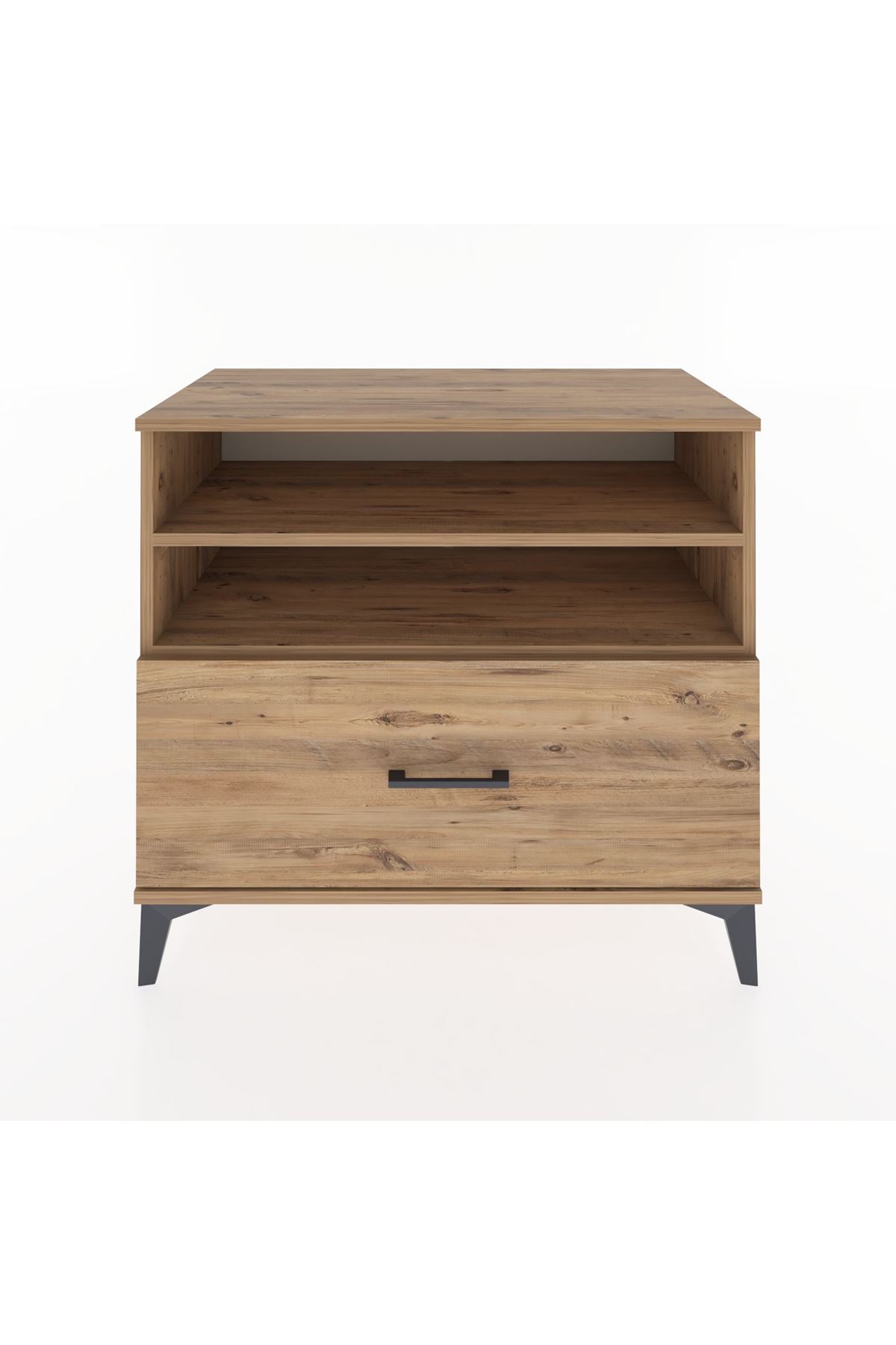 Hyperion Şifonyer 2 Raflı Tek Çekmeceli 88x44x80 Çam-Çam