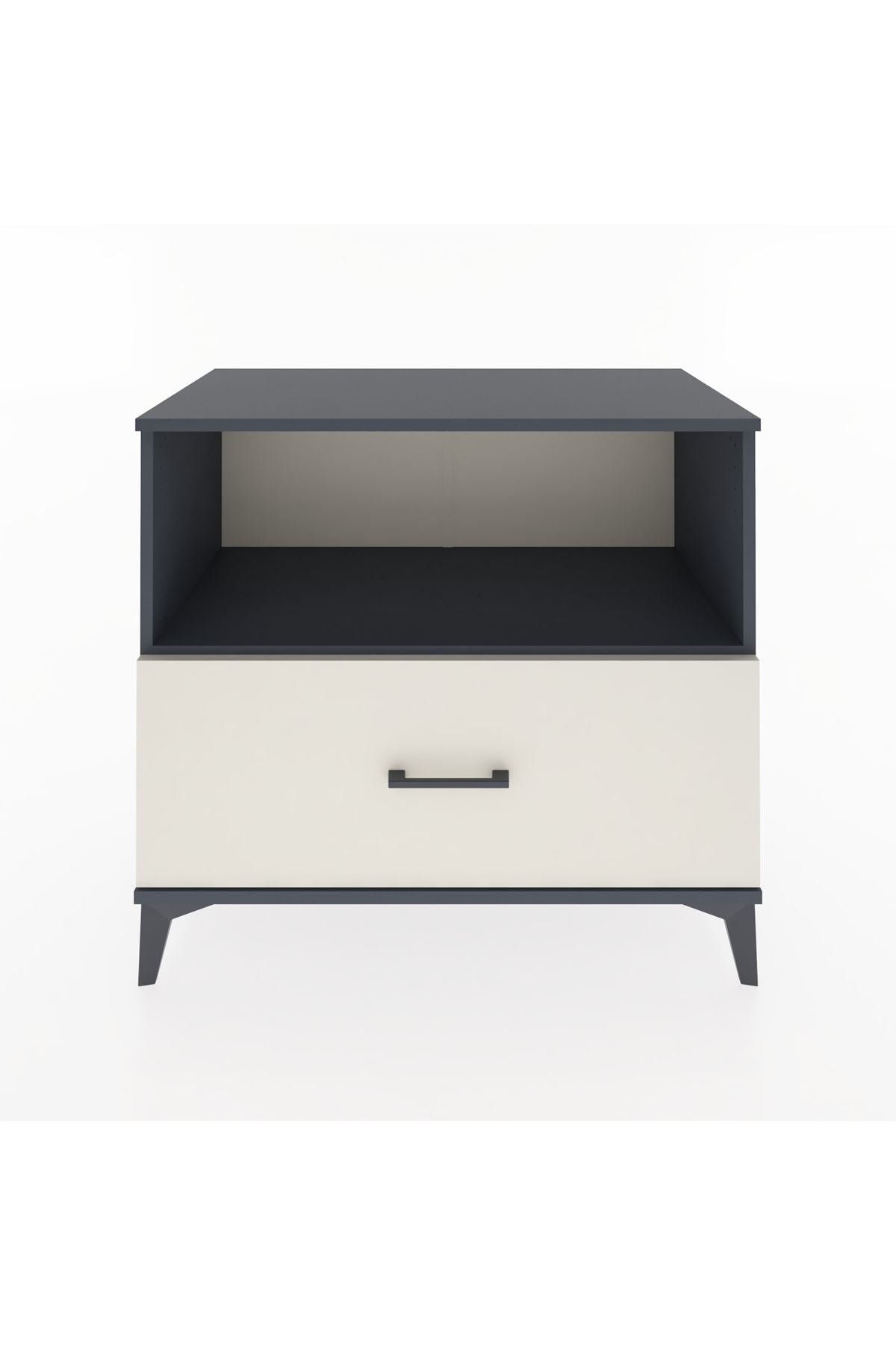 Hyperion Şifonyer Tek Raflı Tek Çekmeceli 88x44x80 Antrasit-Aytaşı