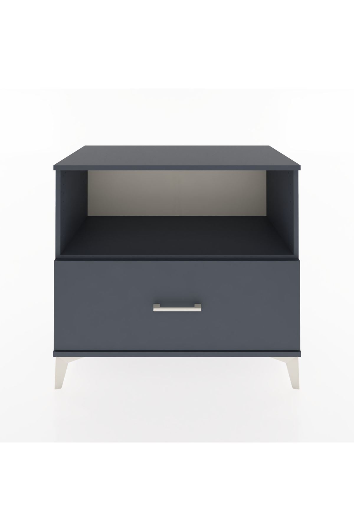 Hyperion Şifonyer Tek Raflı Tek Çekmeceli 88x44x80 Antrasit-Antrasit