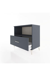 Hyperion Şifonyer Tek Raflı Tek Çekmeceli 88x44x80 Antrasit-Antrasit