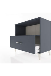 Hyperion Şifonyer Tek Raflı Tek Çekmeceli 88x44x80 Antrasit-Antrasit